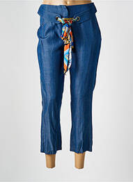 Pantalon 7/8 buzunare albastru RINASCIMENTO femeie