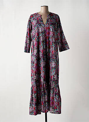 Rochie lungă mâneci lungi mâneci lungi violet LA FIANCÉE femeie