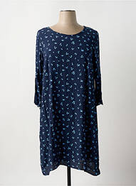 Rochie midi imprimeu fantezie mâneci lungi albastru TOM TAILOR femme