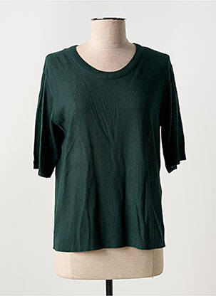 Pulover elasticitate mâneci scurte verde SUZA femeie