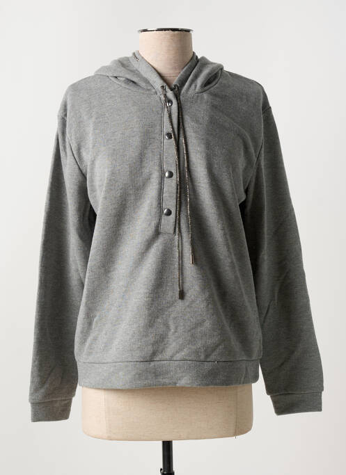 Hanorac cu glugă gri SUZA femeie