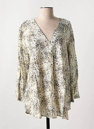 Tunică mâneci lungi bej CHRISTY femeie