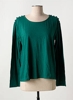 Tricou mâneci lungi mâneci lungi verde PRINCESSE NOMADE femeie