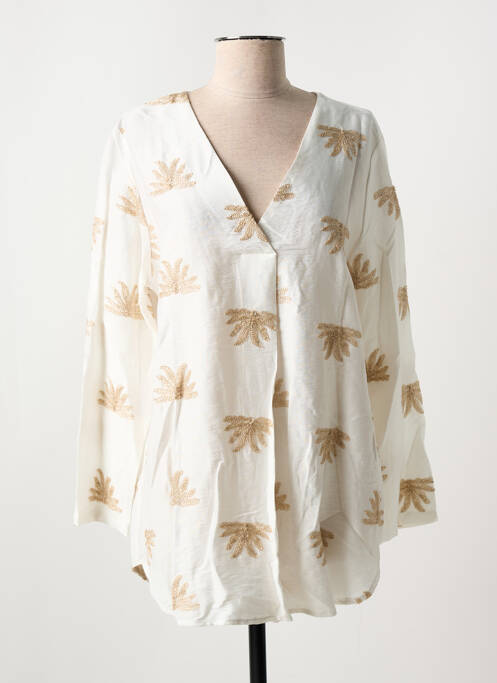 Tunică mâneci lungi bej CHRISTY femeie