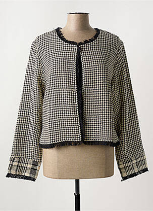 Jachete casual guler rotund negru ORIENTIQUE NATURALLY femeie