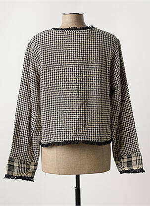 Jachete casual guler rotund negru ORIENTIQUE NATURALLY femeie