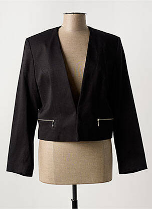 Jachete elegante guler rotund negru PAUSE CAFE femeie