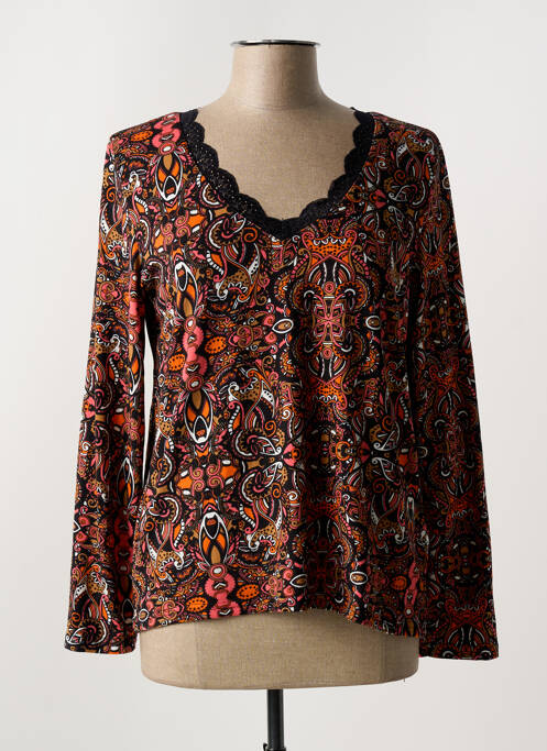 Tricou imprimeu fantezie mâneci lungi negru LA FIANCÉE femme