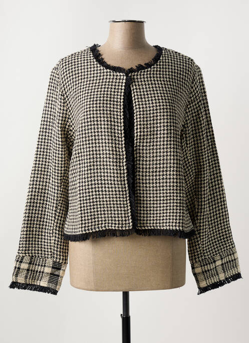 Jachete casual guler rotund negru ORIENTIQUE NATURALLY femme