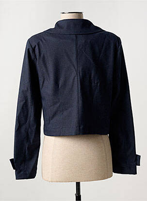 Jachete casual guler tip costum albastru MORE & MORE femeie