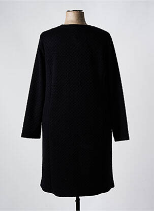 Rochie midi imprimeu fantezie mâneci lungi negru SIGNATURE femeie