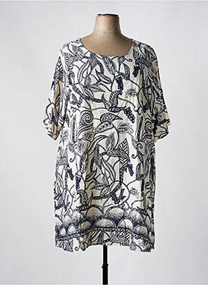 Rochie midi albastru ORIENTIQUE NATURALLY femeie