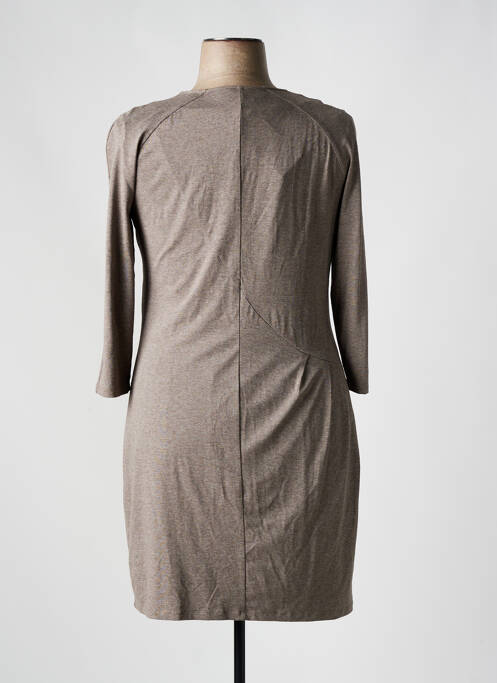 Rochie midi maro DIVAS femeie