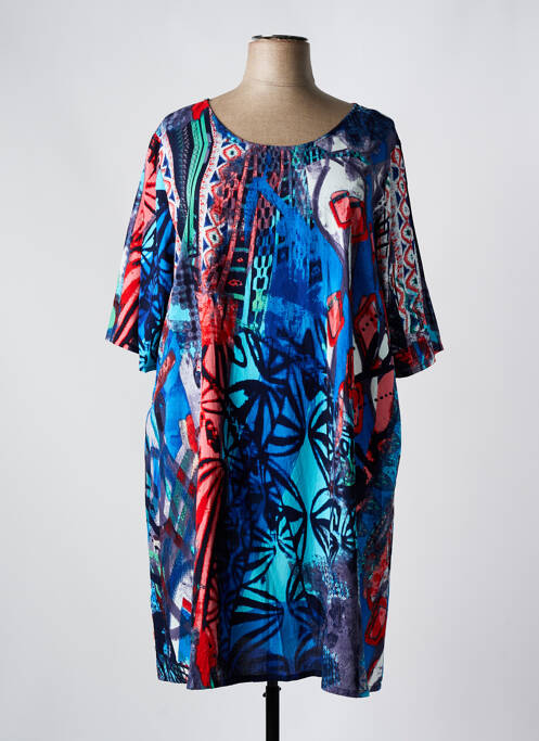 Rochie midi albastru ORIENTIQUE NATURALLY femeie