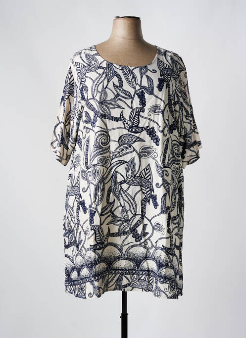 Rochie midi albastru ORIENTIQUE NATURALLY femeie