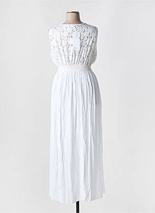 Rochie lungă fără mâneci fără mâneci alb C'MELODIE femeie