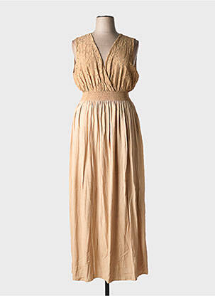 Rochie lungă fără mâneci fără mâneci maro C'MELODIE femeie