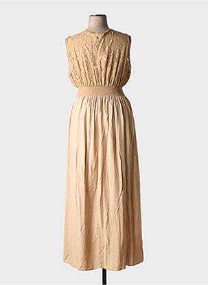 Rochie lungă fără mâneci fără mâneci maro C'MELODIE femeie