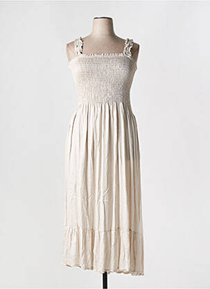 Rochie lungă bej C'MELODIE femeie