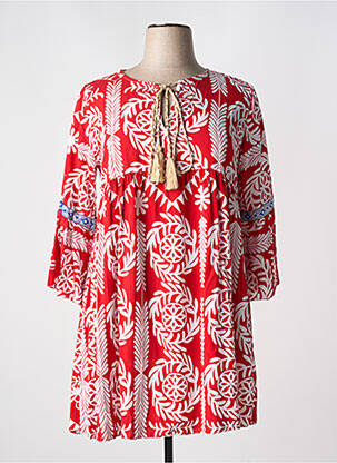 Rochie scurtă roșu MADE IN ITALY femeie