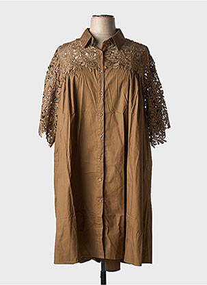 Rochie midi maro BUBBLEE femeie