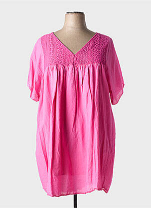 Rochie scurtă roz MADE IN ITALY femeie