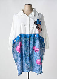 Tunică mâneci lungi imprimeu fantezie alb MADE IN ITALY femme