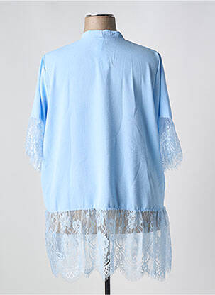 Tunică mâneci lungi țesătură crep albastru NEW COLLECTION femeie