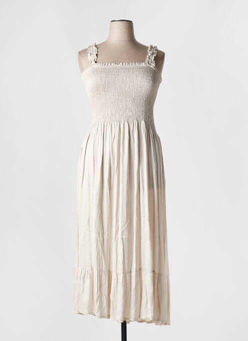 Rochie lungă bej C'MELODIE femeie