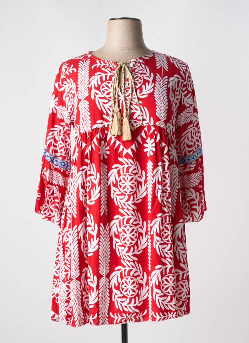 Rochie scurtă roșu MADE IN ITALY femeie