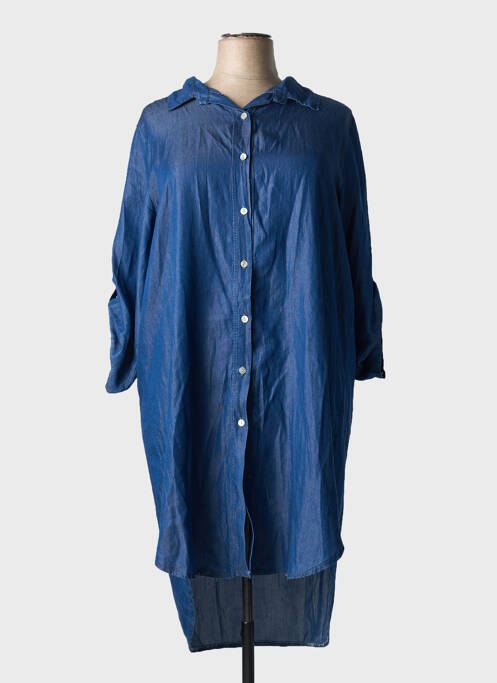 Tunică mâneci lungi albastru MADE IN ITALY femeie