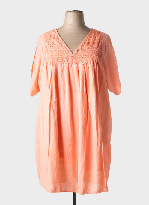 Rochie scurtă portocaliu MADE IN ITALY femeie