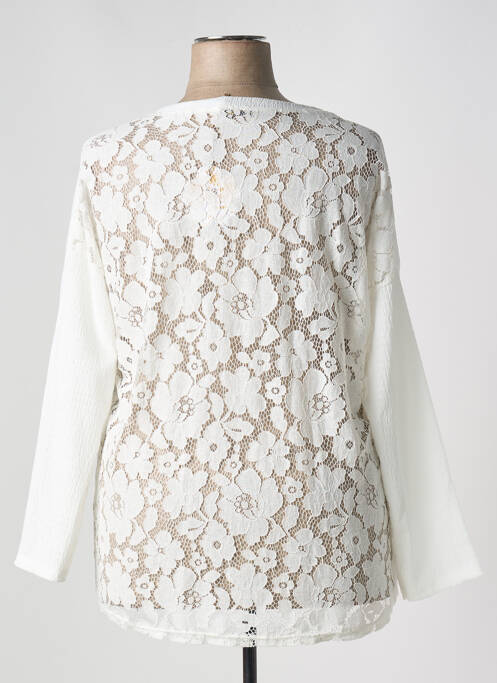 Top alb MINA ROSA femeie