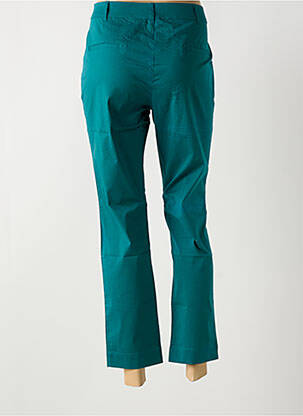 Pantalon 7/8 talie cu cleme mărime normală verde LA FIANCÉE femeie