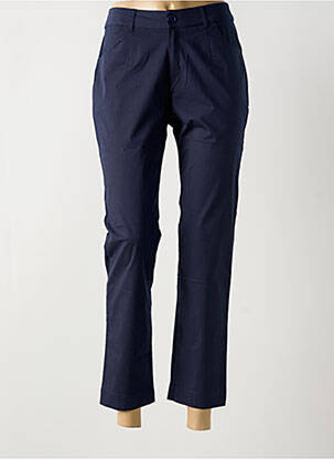 Pantalon 7/8 talie cu cleme mărime normală albastru LA FIANCÉE femeie