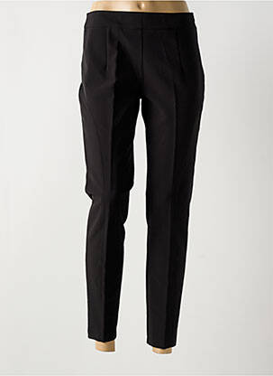 Pantalon 7/8 talie înaltă talie înaltă negru SIGNE NATURE femeie
