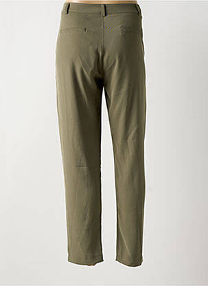 Pantalon 7/8 talie cu cleme mărime normală verde SIGNE NATURE femeie