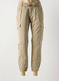 Pantalon cargo țesătură poplin mărime normală maro RED BUTTON femme