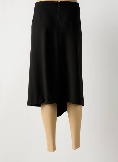 Fustă midi negru MAT. femeie