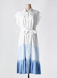 Rochie lungă mâneci scurte mâneci scurte albastru ANANKE femme
