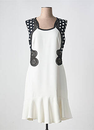 Rochie midi alb LESLIE femeie