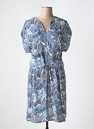 Rochie midi albastru EVA KAYAN femeie