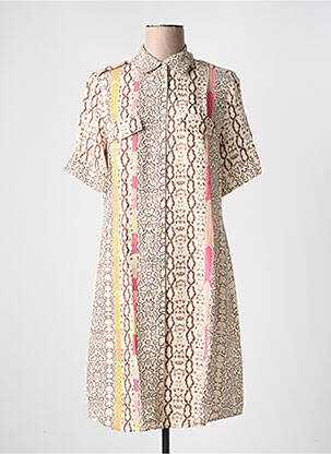 Rochie midi bej FUEGO WOMAN femeie