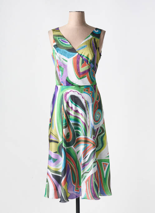 Rochie midi verde ESTEL COLLECTION femeie