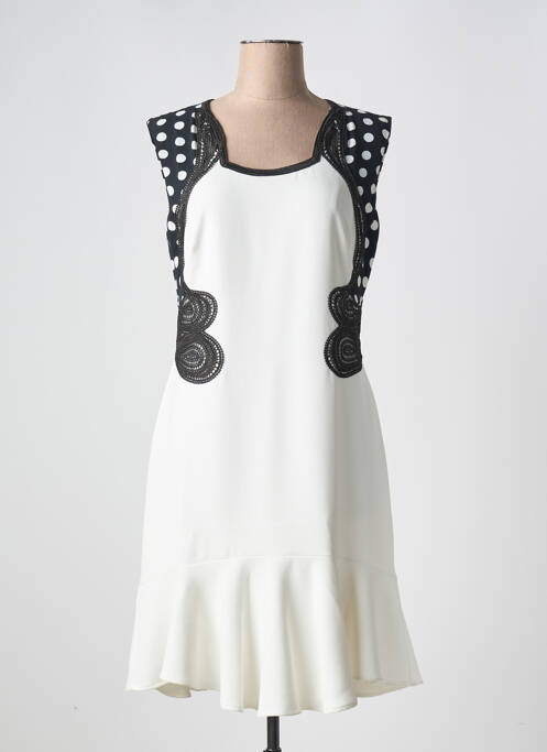 Rochie midi alb LESLIE femeie