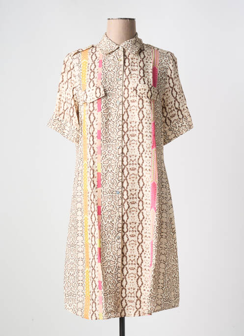 Rochie midi bej FUEGO WOMAN femeie