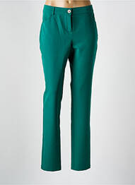 Pantalon slim buzunare verde NATHALIE CHAIZE femme
