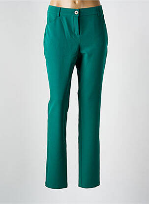 Pantalon slim verde NATHALIE CHAIZE femeie