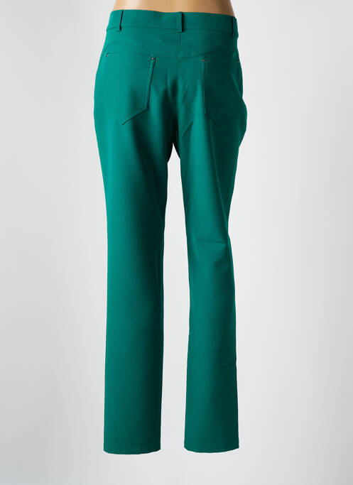 Pantalon slim verde NATHALIE CHAIZE femeie