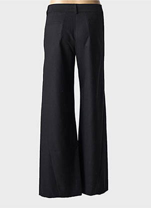 Pantalon evazat închidere cu fermoar sub clapetă cu cârlig talie înaltă negru AQUAJEANS femeie